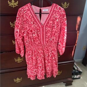 ARA Red Floral Women's Dress